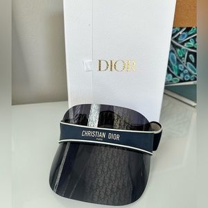 Dior Club V1U visor blue Dior oblique Visor